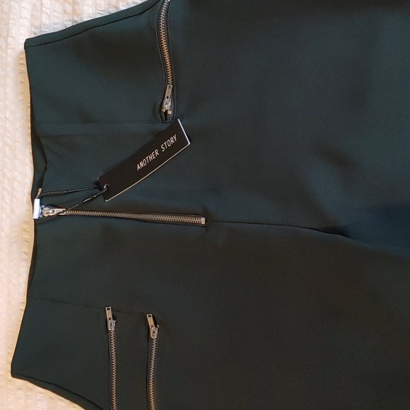 2/$30 NWT Women's Dark Green Another Story Straight Leg Trousers - Picture 6 of 8